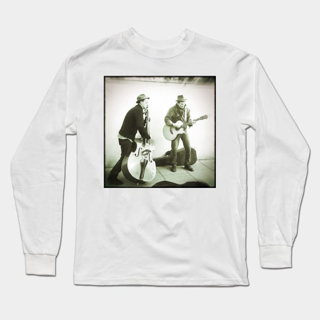 buskers Long Sleeve T-Shirt by kathyarchbold